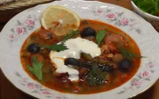 Солянка сборная мясная с картошкой: пошаговый рецепт
