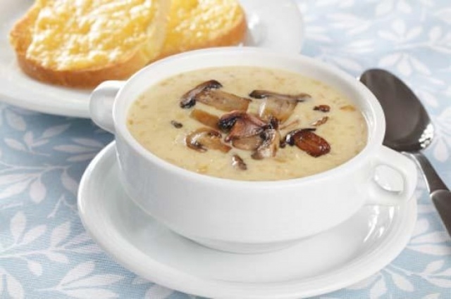 Суп с плавленым сыром и шампиньонами