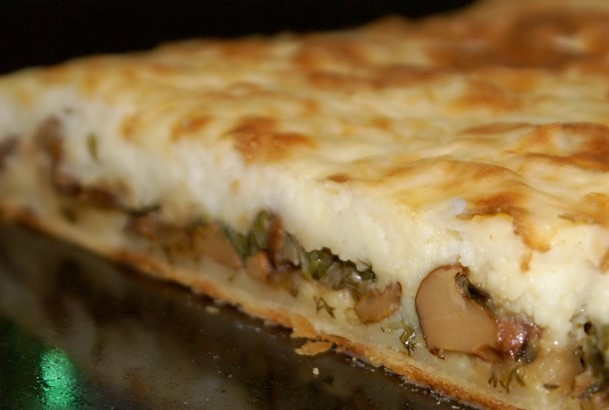 Картофельный пирог с грибами: рецепт