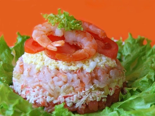 Праздничный салат из капусты